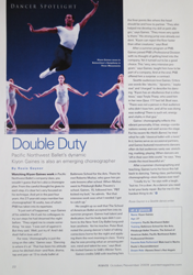 Dance Magazine Cover