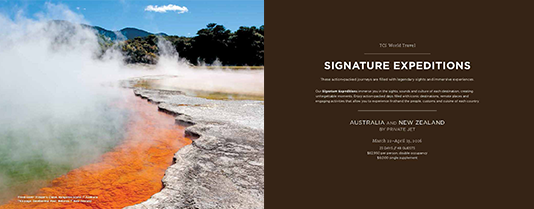 TCS World Travel Australia and New Zealand brochure