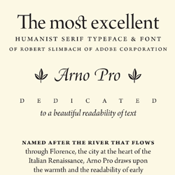 Arno Pro Type Specimen Book thumbnail